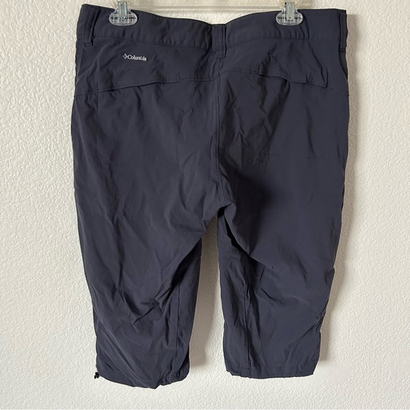 Columbia Grey Omni-Shield Capri Utility Button Snap Gorpcore Hiking Trail Pants - Picture 4 of 14